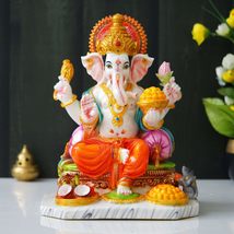 India at Your Doorstep Handmade Ganpati Marble Bappa Murti Ganesh Eco Friendly I - £152.47 GBP