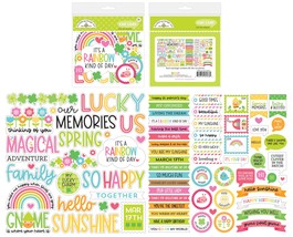 Doodlebug Odds &amp; Ends Chit Chat Die-Cuts-Over The Rainbow - £12.18 GBP