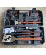 StainelssSteel 17-Piece Deluxe BBQ Tool Set - £19.67 GBP