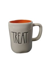 Rae Dunn TRICK/ TREAT Ceramic Mug White/ orange interior Halloween Fall - £6.35 GBP