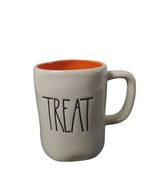 Rae Dunn TRICK/ TREAT Ceramic Mug White/ orange interior Halloween Fall - £6.28 GBP