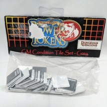 Dragonfire’s Power Tokens GM Condition Tile Set Grey Dungeons and Dragons - $19.24