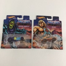 Hot Wheels Character Cars Masters Of The Universe He-Man Skeletor Toy Mattel  - £23.70 GBP