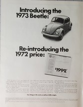 1973 Volkswagen Beetle Automobile Magazine Ad December 1972 - £10.95 GBP