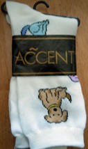 Accent Ankle Socks With Puppies Ladies/Teen Size 5-10 New - $3.99