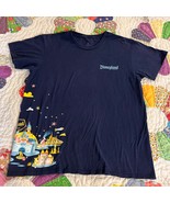 Disneyland Resort T-shirt Unisex Blue Large Cast Of Characters With Mick... - $20.50 CAD