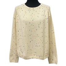 Lands End Paint Speckled Splatter Cotton Sweater Size XL - £18.08 GBP