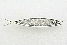 Vintage Fish Pin REAL SOLID .925 Sterling Silver 4.2 g - £36.21 GBP