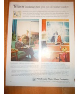 Vintage Twindow Pittsburgh Plate Glass Company Print Magazine Advertisem... - $8.18 CAD