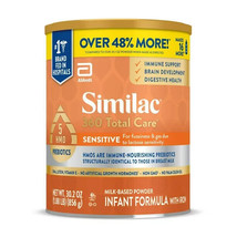 Similac 360 Total Care Sensitive Infant Formula Powder, 30.2-oz Can 06/01/2024 - £39.14 GBP
