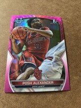 Posh Alexander 2022-23 Bowman Chrome University Pink Refractor #64 St. Johns - £3.11 GBP