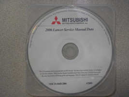 2006 Mitsubishi Lancer Servizio Negozio Riparazione Manuale CD Fabbrica OEM Come - £78.17 GBP