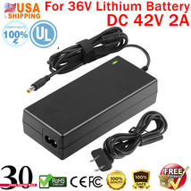 Charger Power Adapter For 36V Electric Bike E-Bike Scooter Li-Ion Battery 42V 2A - £18.95 GBP