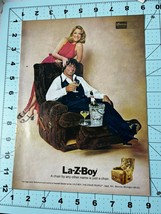Vintage Rare 1974 La-Z-Boy Recliner Joe Namath Original Magazine Print Ad - £7.89 GBP