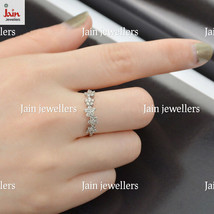 Anillo de mujer con diamantes florales con certificación GH/VS1 de 0,60 ct,... - £1,617.79 GBP+