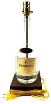 Hennessy VSOP Cognac Large 1.75L Liquor Bar Bottle TABLE LAMP Light w/ Wood Base - £44.63 GBP