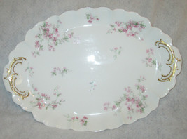 Antique Theodore Haviland Limoges France Porcelain Serving Dish Floral 1... - $88.00