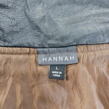 Hannah RN#45749 Women's Brown Button-Up Sleeveless Puffer Vest Size Large  image 3