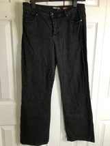 Style Co Jeans Womens 12 S Str Leg Black Denim Dark Wash Mid Rise 32x29 - £8.88 GBP