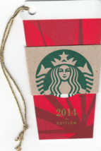 Starbucks 2014 Red Cup Mini Collectible Gift Card New No Value - $2.99