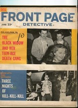 Front Page DETECTIVE-JUNE/1961-BLACK WIDOW-KILL!-KILL!-KILL!-GOLD Mines! FR/G - £25.20 GBP