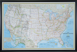 Wayfarer, Classic United States Push Pin Travel Map - £141.39 GBP