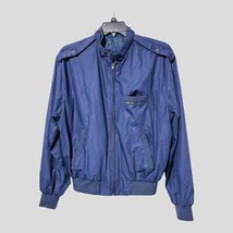 Members Only Mens Vintage Blue 80s/90s Classic Bomber Jacket - £39.16 GBP