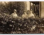 Hedge of Roses RPPC Scene in Kansas 1912 - $12.38