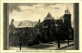 Central Methodist Church Monroe North Carolina NC UNP Graycraft Postcard D9 - £9.39 GBP