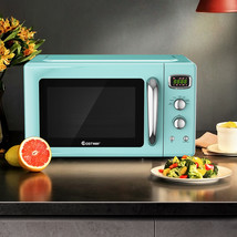 0.9Cu.ft. Retro Countertop Concise Microwave Oven 900W 8 Cooking Sets Green - £160.10 GBP