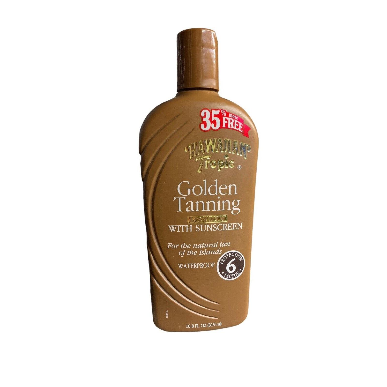 Vintage Hawaiian Tropic Golden Tanning Lotion W/ Sunscreen SPF 6 , 10.8oz - $39.99