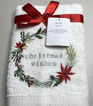 Kitchen Hand Towels Christmas POINSETTIA Dish Towels Bar Towels 18” X 25... - $9.45