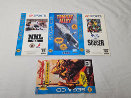 Vintage Sega CD Manual Only Lot Authentic NHL 94 Tomcat Alley FIFA Soccer - £15.68 GBP