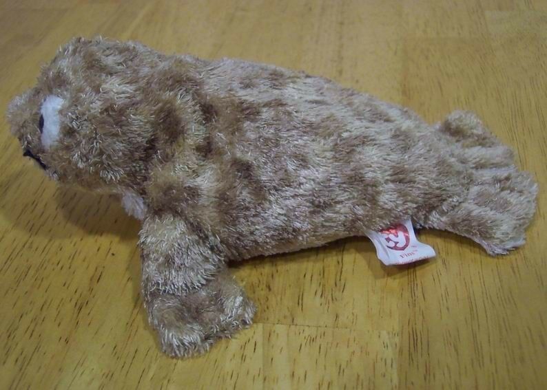TY Beanie Baby FINS SPOTTED SEAL Bean Bag Stuffed Animal Toy  2003 - $14.85