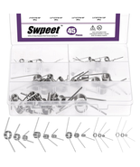 45-Piece Stainless Steel Torsion Springs Assortment Kit for DIY Projects - €18,26 EUR