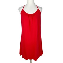 Simply Southern Dress Womens XS Red Scalloped Hem Sleeveless Pique Cotton - £15.49 GBP