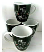 Lot 4 Coffee Cup Mug Joy To The World 16 oz - £7.53 GBP