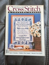 Cross Stitch Country Crafts Jan Feb 1986 Mother&#39;s Day Sampler Quick Vale... - $9.49