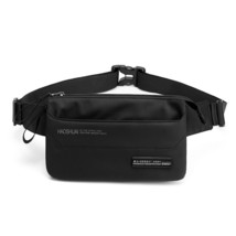 Men Nylon Fanny Pack Hip Bum Bag Running Money Multi-Pocket Fashion Male Cell/Mo - £21.00 GBP