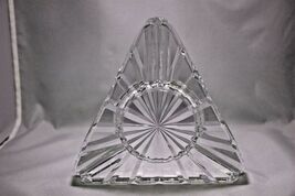 Heavy Clear Glass Cigar Ashtray Measures 7.5" image 6