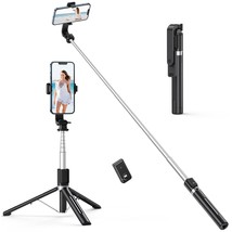 49&quot; Selfie Stick Tripod, Stable Tripod Stand With Detachable Bluetooth R... - £33.66 GBP