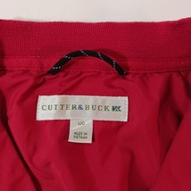 Cutter & Buck DODGE-CHRYSLER Men's Large Red Pullover Windbreaker V-Neck Jacket image 4