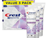 Crest 3D White Brilliance Toothpaste, Vibrant Peppermint, 3.5 oz, 3 Pack - £14.31 GBP