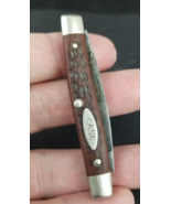1965-1969 CASE XX 6233 knife red jigged delrin Old estate sale 2 5/8&quot; long - $52.99