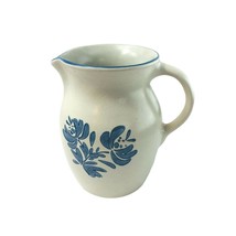 Pfaltzgraff Yorktowne Cream Syrup Pitcher 6.25&quot; 32 oz USA Castle Logo Vintage - £21.22 GBP