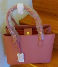 WOMENS Mersi Meghan Satchel Crossbody Vegan Faux Leather Mauve  2 Straps... - $24.75