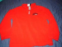 New Arkansas Razorback Fleece Pullover Shirt/Jacket-Red-Adult Large- Starter - £22.44 GBP
