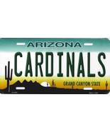 Cardinals Arizona State State Background Metal License Plate Tag (Cardin... - £11.95 GBP