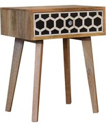 Bone Inlay Bedside with Tapered Legs - £172.99 GBP
