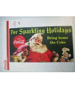 Coca-Cola Sparkling Holidays Removable Vinyl Decal Re-positionable Chris... - £7.84 GBP